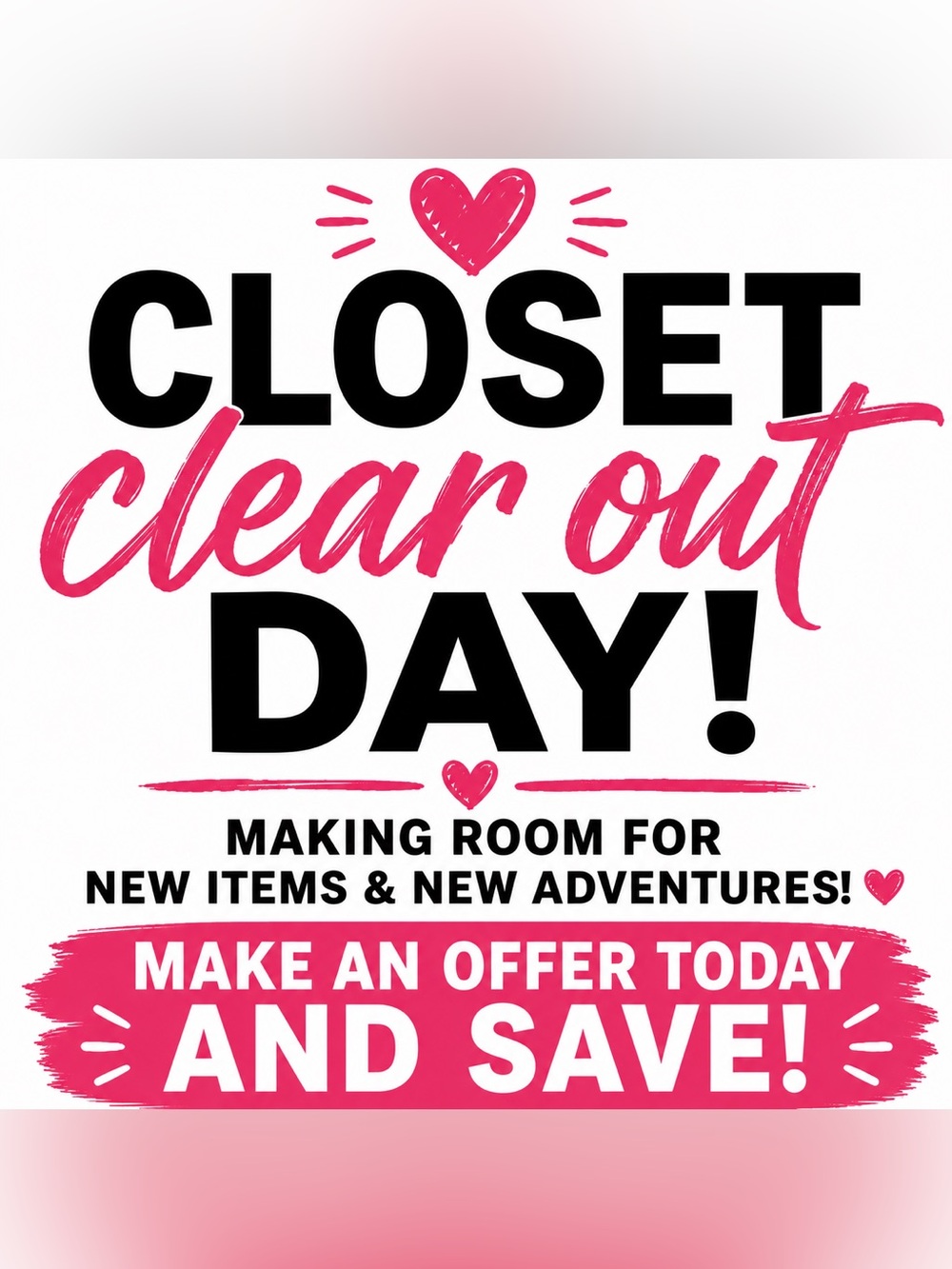 CLOSET CLEAR OUT DAY! ✨